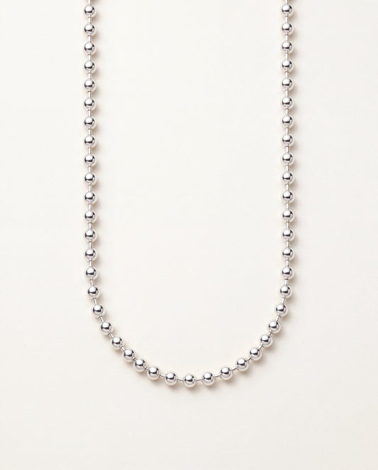 925 Sterling Silver Men's Chains, Sterling Silver 3mm Ball Chain | 18"–30" | Polished Finish by HAUS OF MONOGRAM