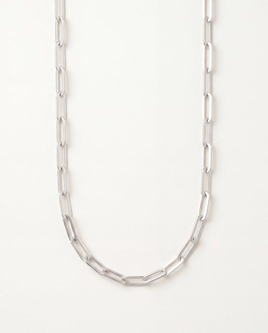 925 Sterling Silver Men's Chains, Sterling Silver 5mm Paperclip Chain | Bold Statement by HAUS OF MONOGRAM
