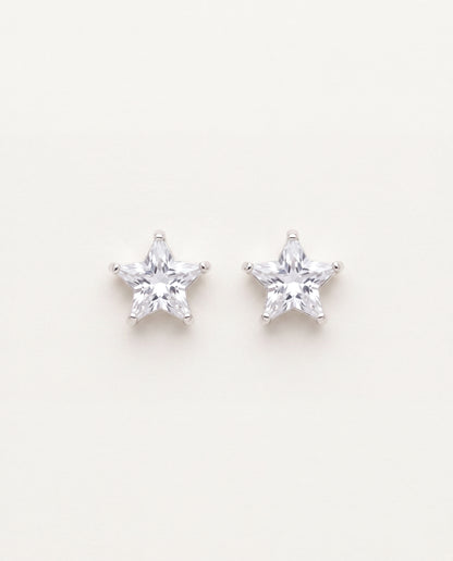 925 Sterling Silver Earrings, Sterling Silver 7mm CZ Star Studs | Hypoallergenic Shine by HAUS OF MONOGRAM