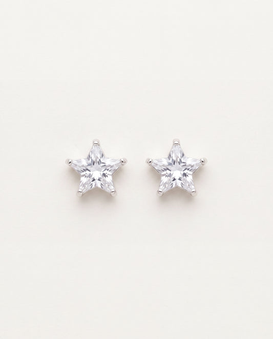 925 Sterling Silver Earrings, Sterling Silver 7mm CZ Star Studs | Hypoallergenic Shine by HAUS OF MONOGRAM