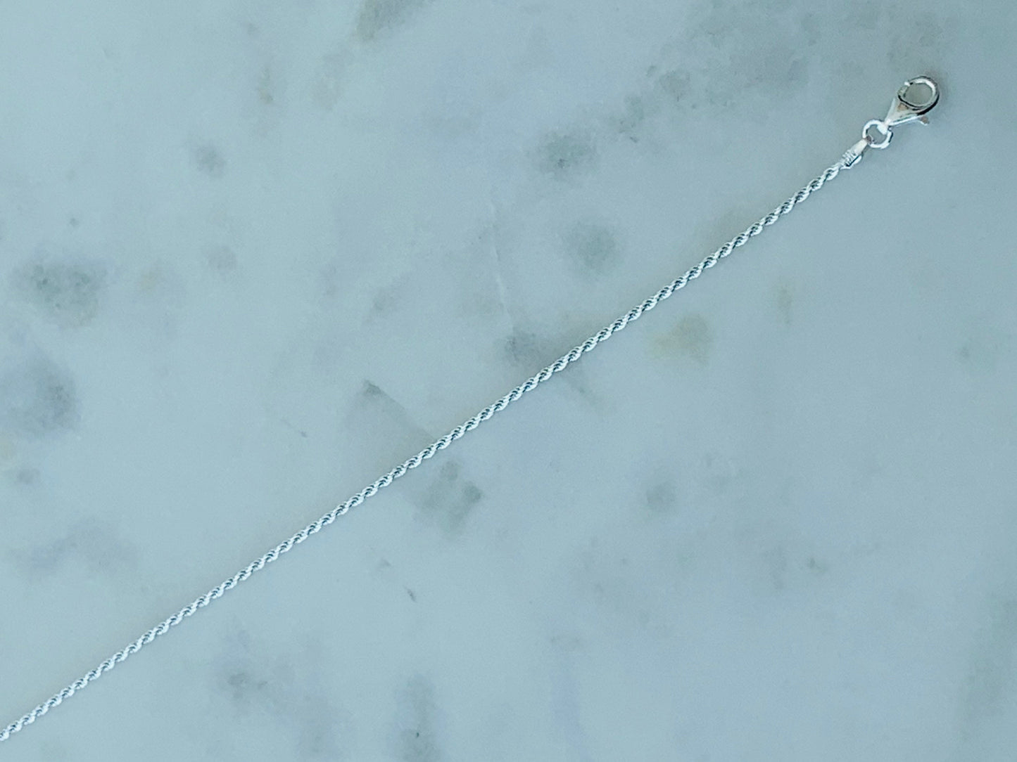 925 Sterling Silver Anklets, Sterling Silver Box Anklet | 1mm 10" Dainty Everyday Chain by HAUS OF MONOGRAM