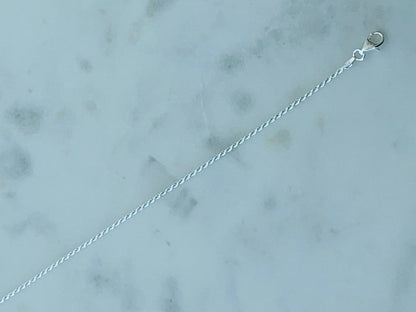 925 Sterling Silver Anklets, Sterling Silver Box Anklet | 1mm 10" Dainty Everyday Chain by HAUS OF MONOGRAM