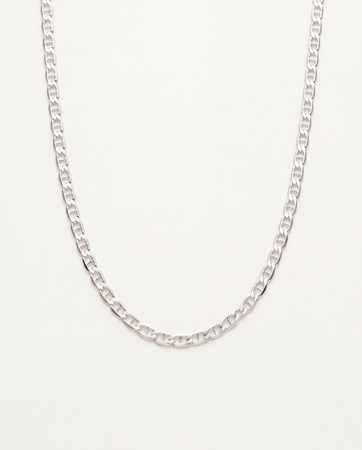 925 Sterling Silver Men's Chains, Sterling Silver Chain | 2mm Mariner Link Necklace by HAUS OF MONOGRAM
