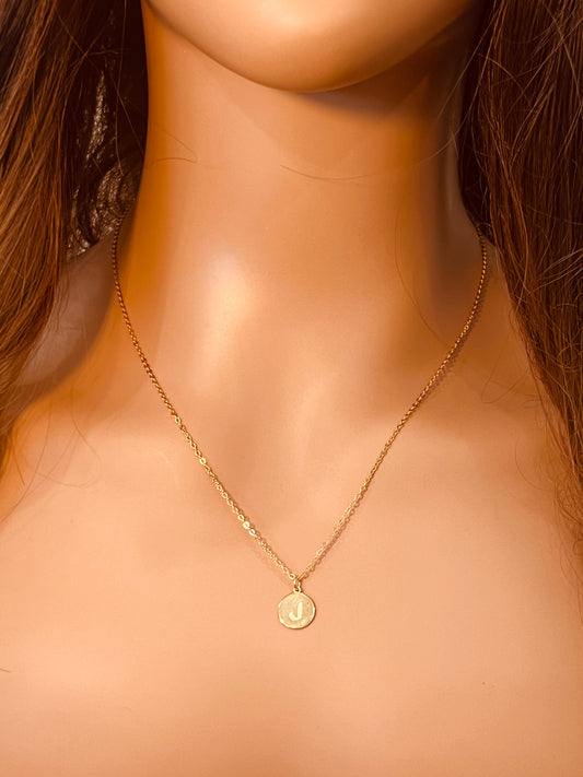 Sterling Silver Initial Necklace | Personalized Letter Charm by HAUS OF MONOGRAM
