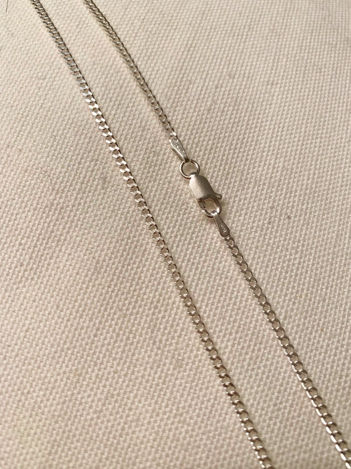 925 Sterling Silver Men's Chains, Sterling Silver Virgin Mary Pendant Necklace | 2mm Curb Chain | Religious Jewelry by HAU...