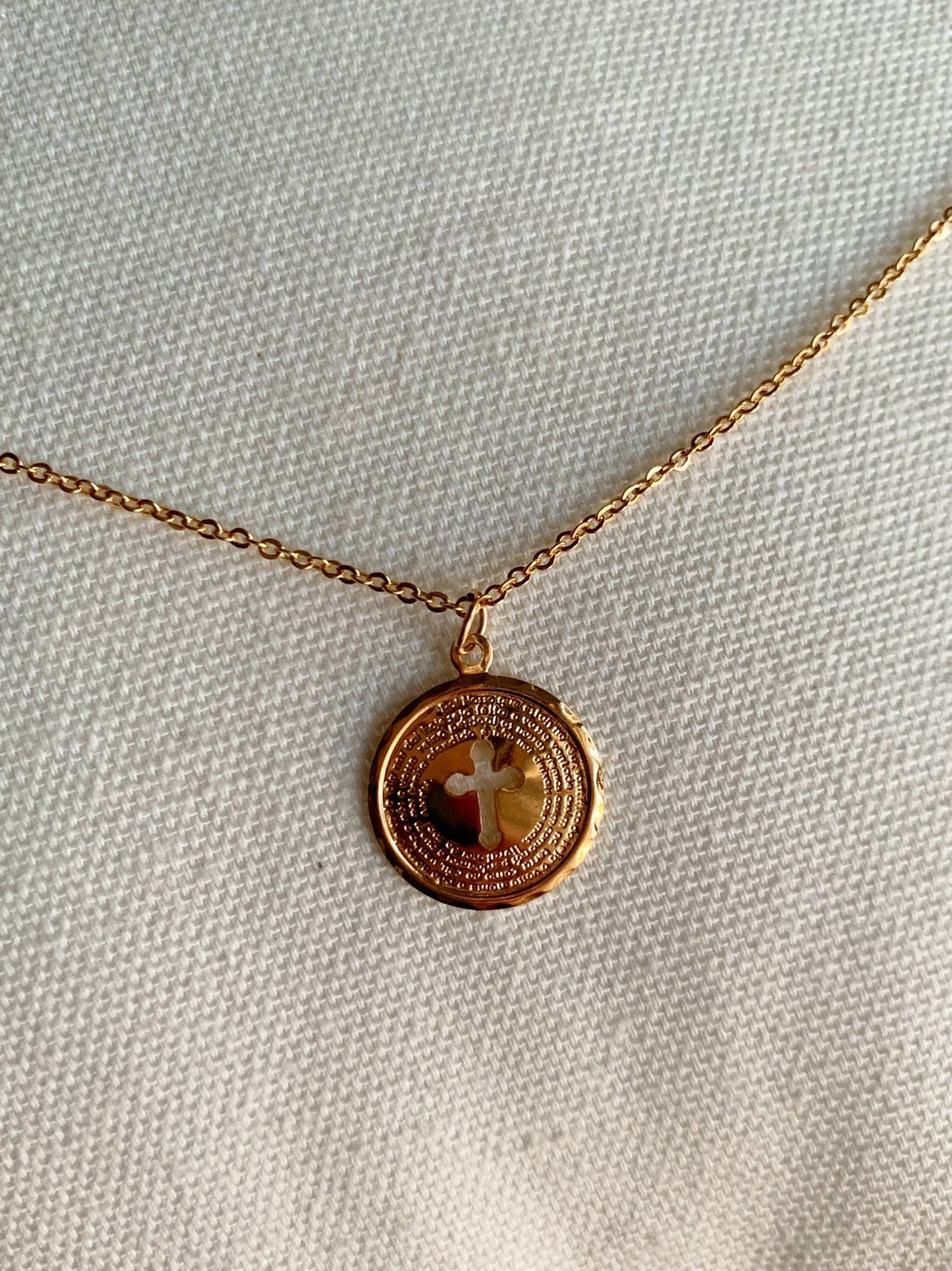 Our Father Necklace, Prayer Necklace, Religious Jewelry, Prayer Jewelry, Prayer Pendant, The Lord's Prayer Necklace, Gold Filled Necklace