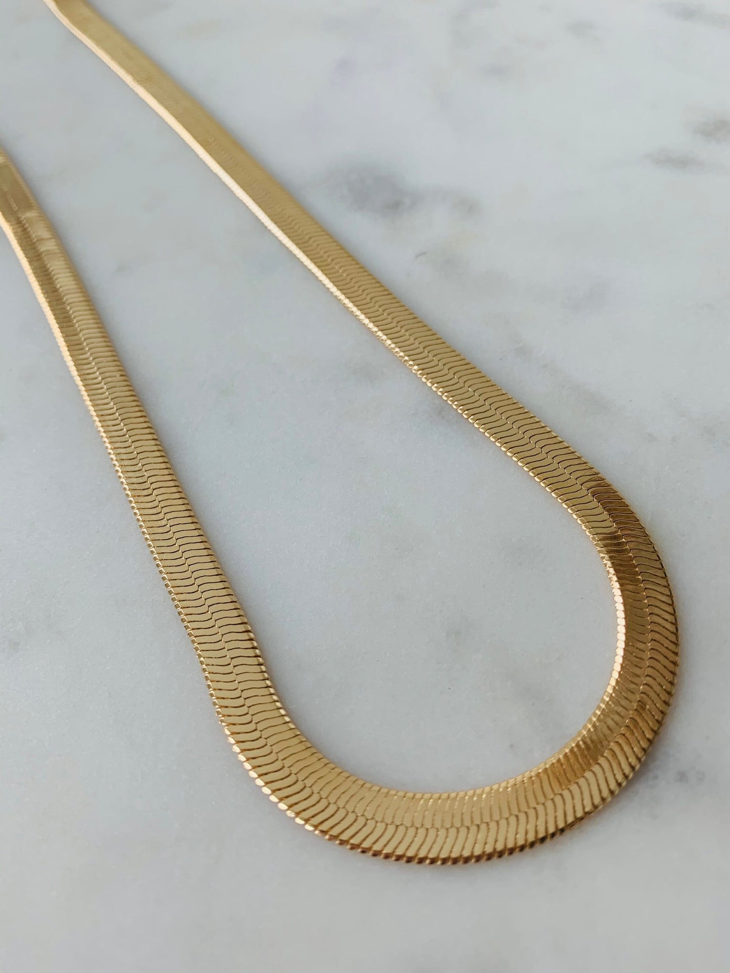 Herringbone Chain, Gold Filled Necklace, Layering Necklace, Gold Necklace, Chunky Necklace, Gift for Her,Everyday Necklace,Herringbone,Chain