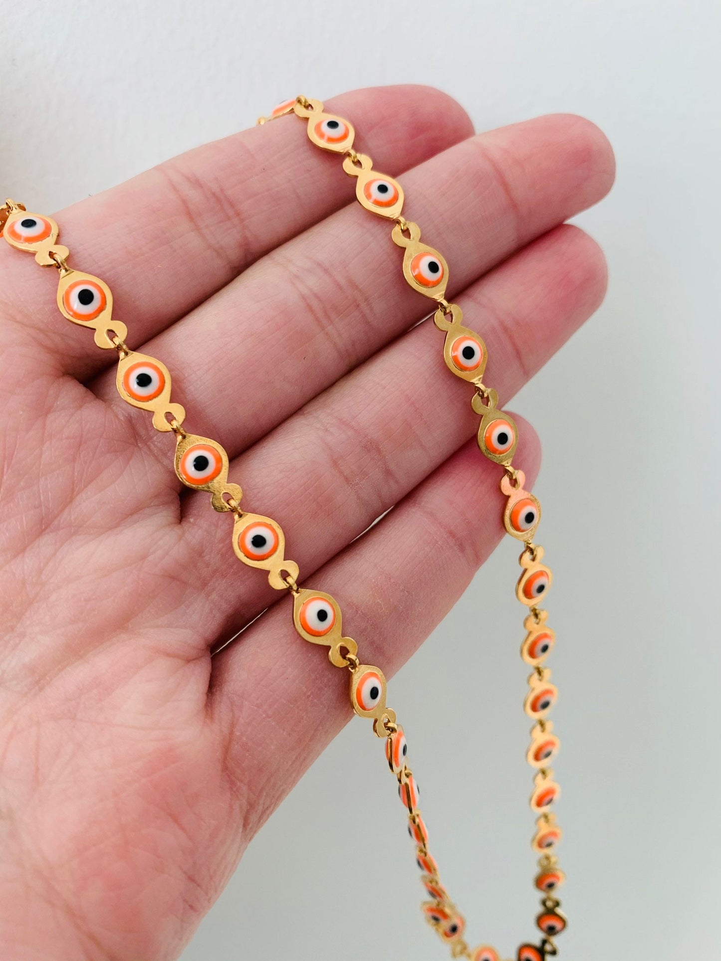 Evil Eye Necklace, Gold Filled Necklace, Gold Chain, Gold Filled Jewelry, Lucky Eye Necklace,Gold Necklace,Dainty Necklace,Delicate Necklace