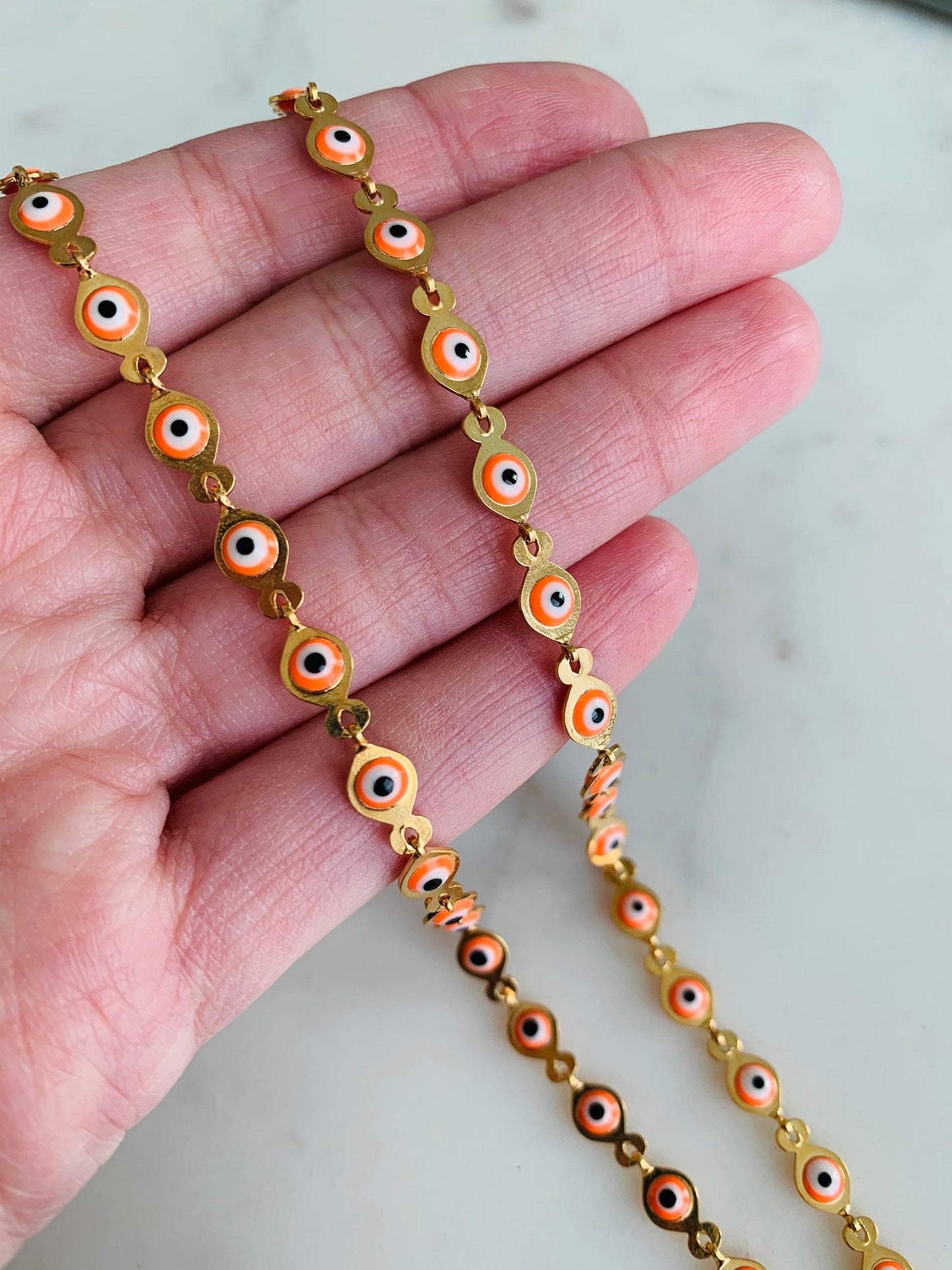 Evil Eye Necklace, Gold Filled Necklace, Gold Chain, Gold Filled Jewelry, Lucky Eye Necklace,Gold Necklace,Dainty Necklace,Delicate Necklace