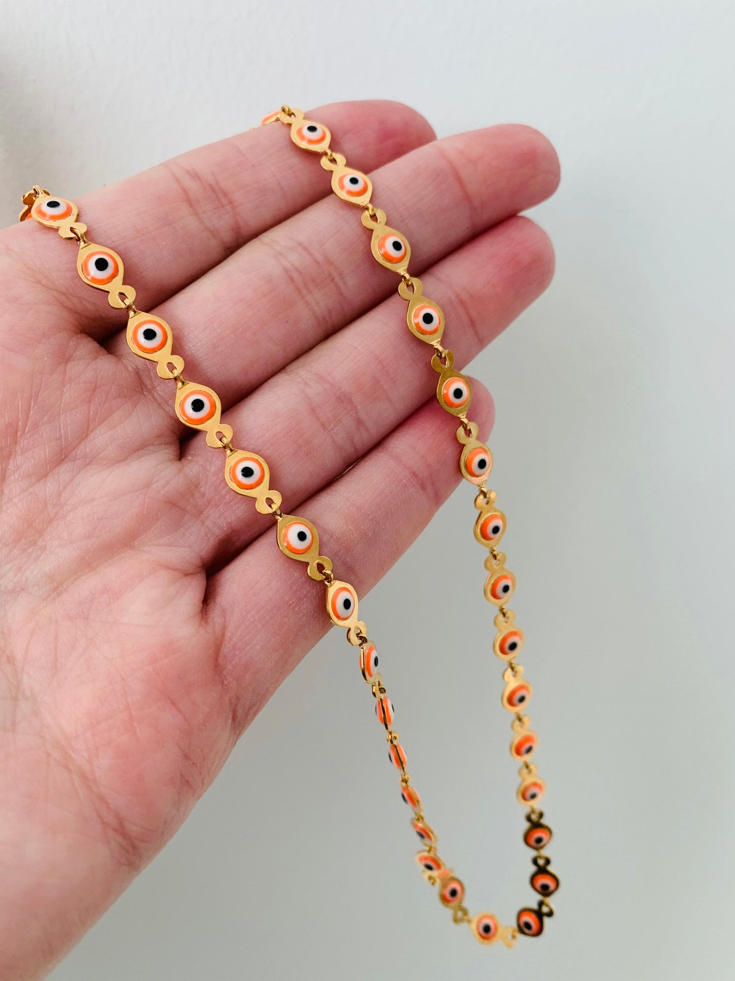 Evil Eye Necklace, Gold Filled Necklace, Gold Chain, Gold Filled Jewelry, Lucky Eye Necklace,Gold Necklace,Dainty Necklace,Delicate Necklace
