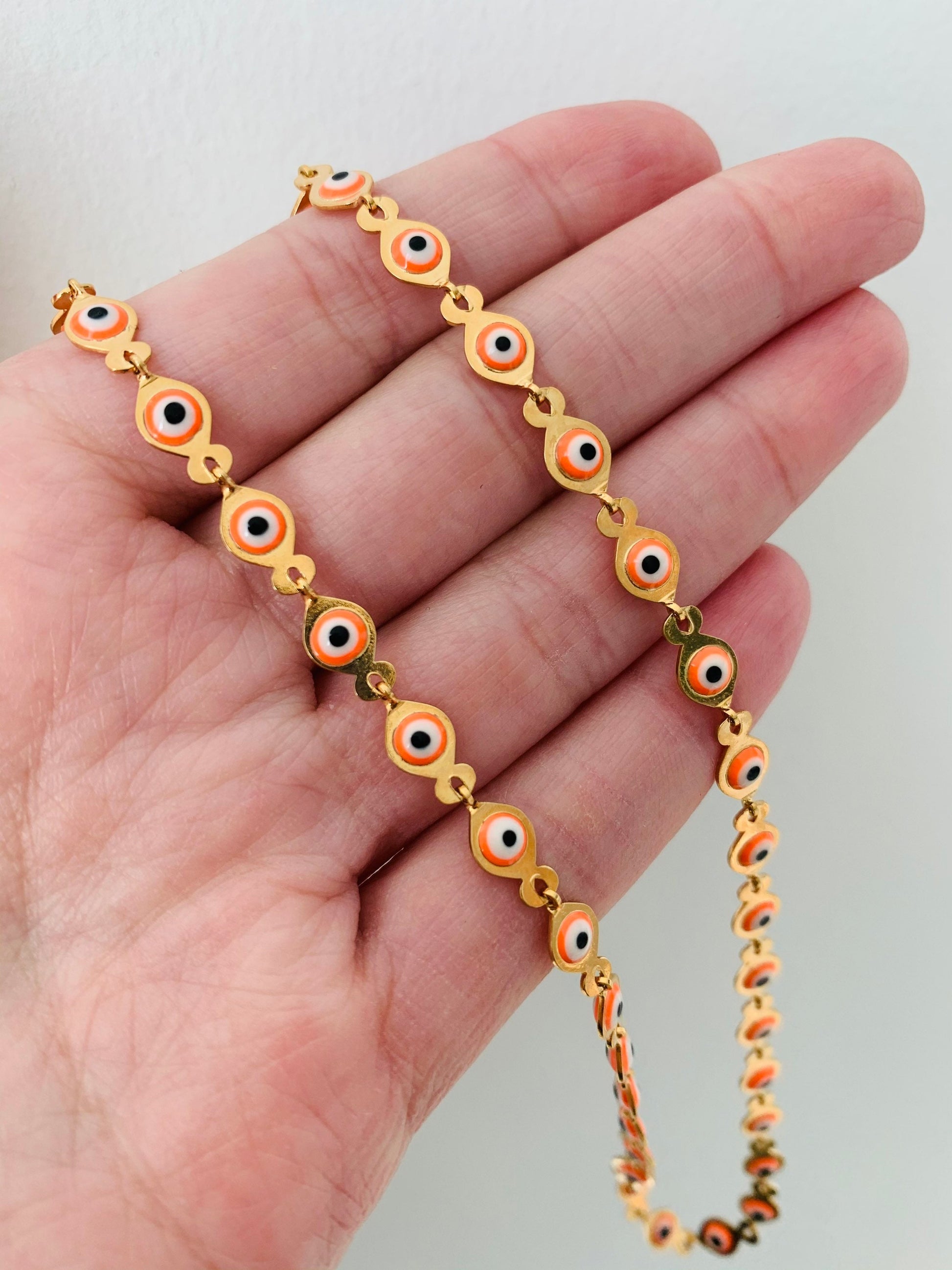 Evil Eye Necklace, Gold Filled Necklace, Gold Chain, Gold Filled Jewelry, Lucky Eye Necklace,Gold Necklace,Dainty Necklace,Delicate Necklace