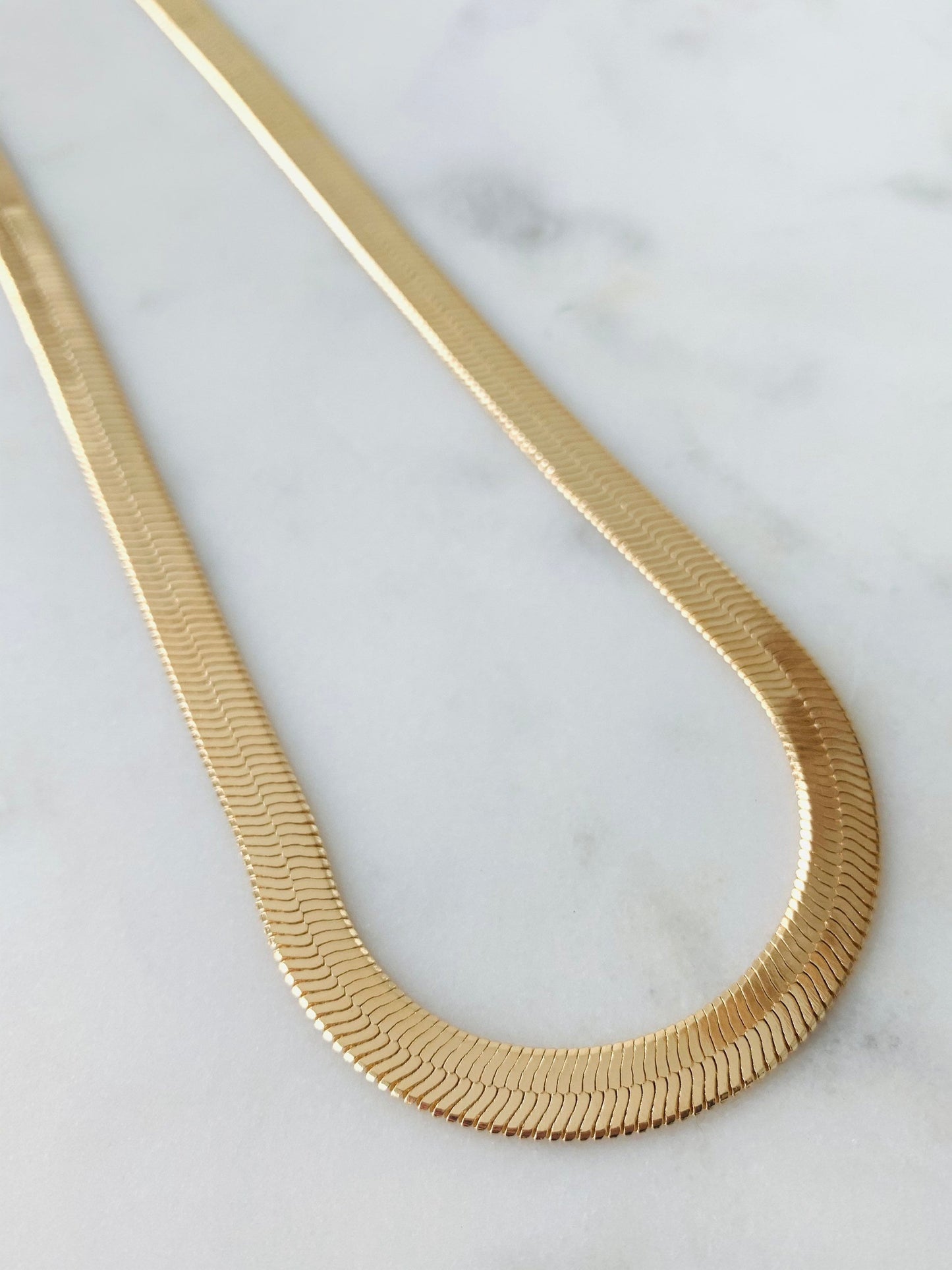 Herringbone Chain, Gold Filled Necklace, Layering Necklace, Gold Necklace, Chunky Necklace, Gift for Her,Everyday Necklace,Herringbone,Chain