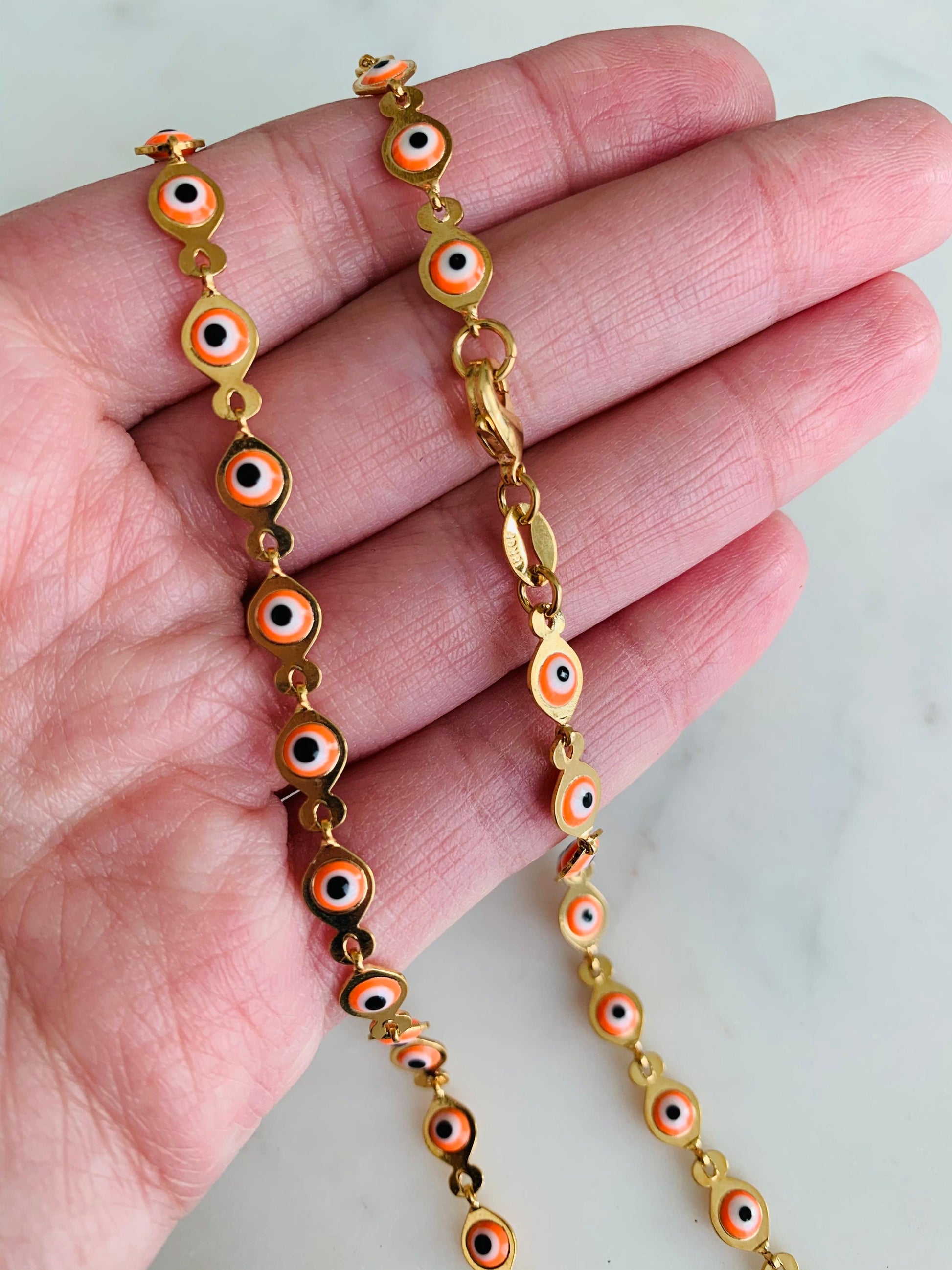 Evil Eye Necklace, Gold Filled Necklace, Gold Chain, Gold Filled Jewelry, Lucky Eye Necklace,Gold Necklace,Dainty Necklace,Delicate Necklace