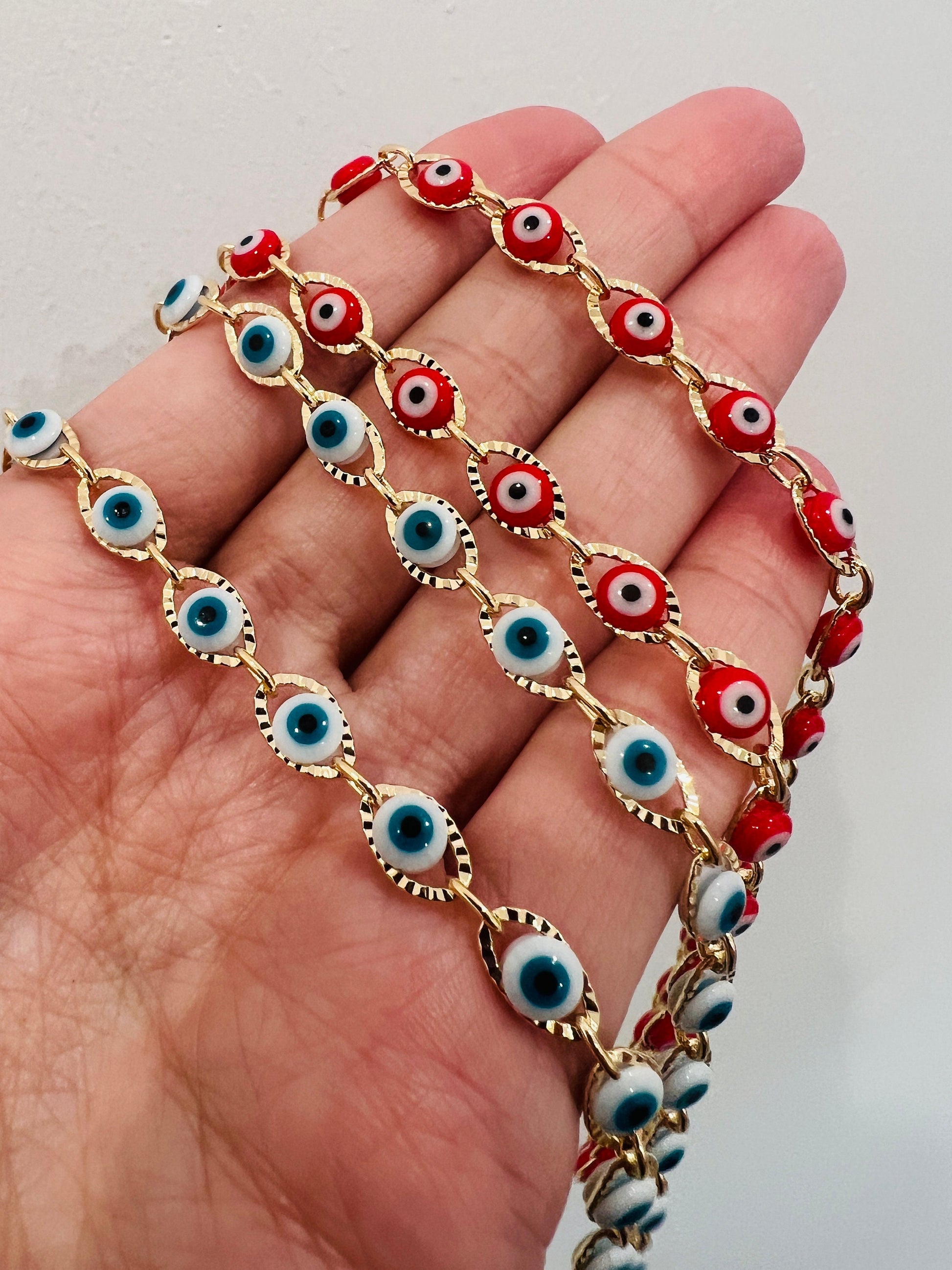 Evil Eye Necklace, Gold Filled Necklace, Gold Chain, Gold Filled Jewelry, Lucky Eye Necklace,Gold Necklace,Dainty Necklace,Delicate Necklace