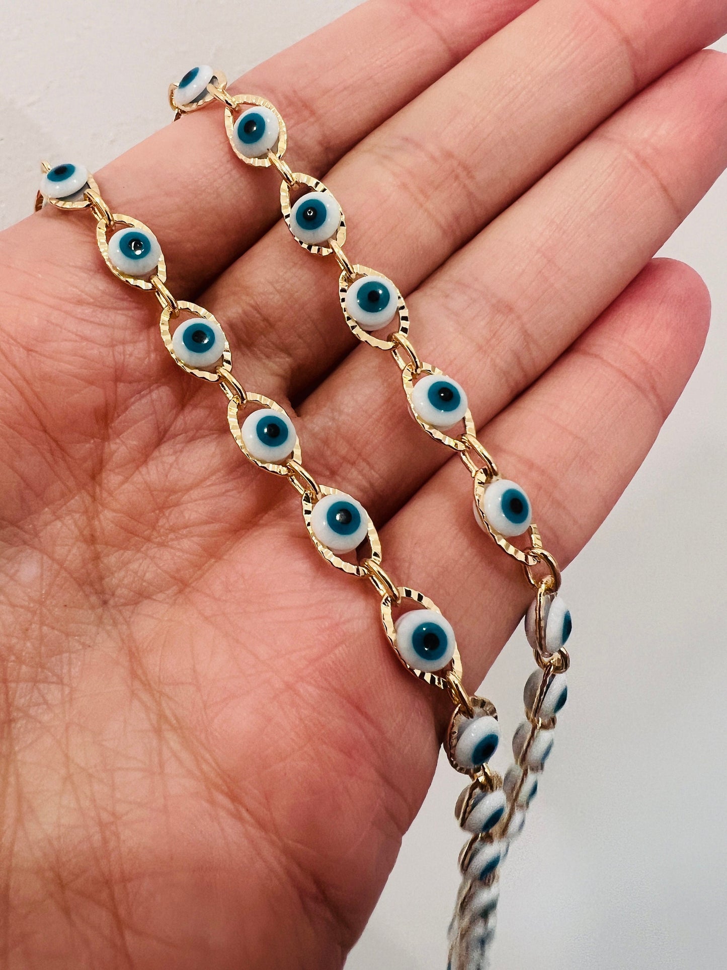 Evil Eye Necklace, Gold Filled Necklace, Gold Chain, Gold Filled Jewelry, Lucky Eye Necklace,Gold Necklace,Dainty Necklace,Delicate Necklace
